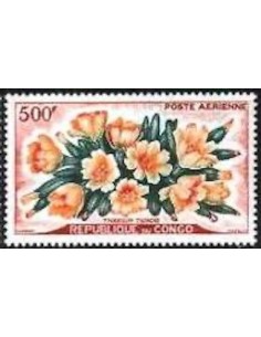 Timbre Poste Congo N° PA004 Obl philatelie foxtimbre