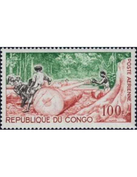 Timbre Poste Congo N° PA018 Obl philatelie foxtimbre