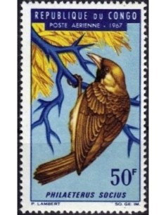 Timbre Poste Congo N° PA047 Obl philatelie foxtimbre