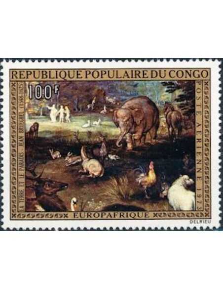 Timbre Poste Congo N° PA173 Obl philatelie foxtimbre