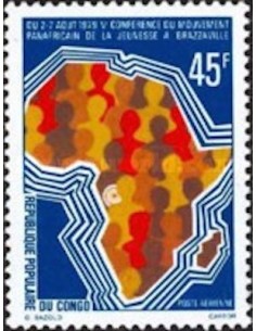 Timbre Poste Congo N° PA246 Obl philatelie foxtimbre