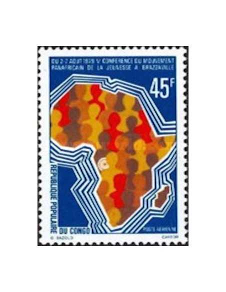 Timbre Poste Congo N° PA246 Obl philatelie foxtimbre