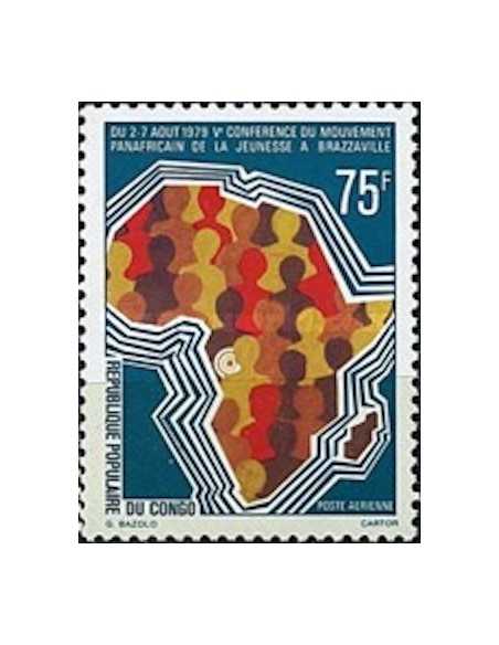Timbre Poste Congo N° PA247 Obl philatelie foxtimbre