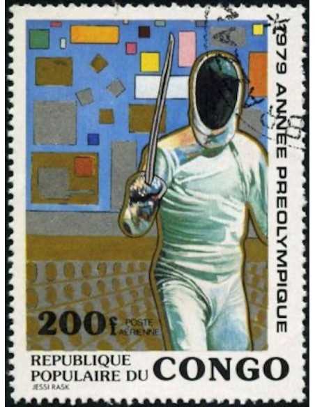 Timbre Poste Congo N° PA256 Obl philatelie foxtimbre