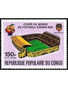 Timbre Poste Congo N° PA283 Obl philatelie foxtimbre