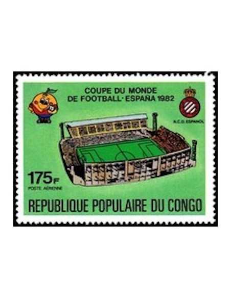 Timbre Poste Congo N° PA284 Obl philatelie foxtimbre