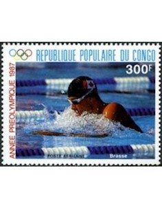 Timbre Poste Congo N° PA369 Obl philatelie foxtimbre
