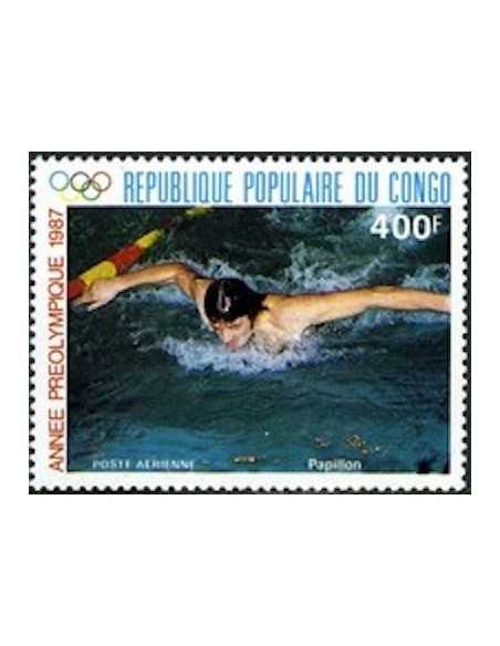 Timbre Poste Congo N° PA370 Obl philatelie foxtimbre