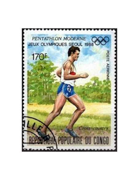 Timbre Poste Congo N° PA382 Obl philatelie foxtimbre