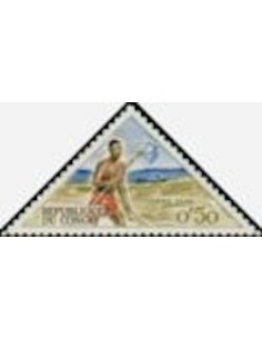 Timbre Poste Congo N° TA034 Obl philatelie foxtimbre