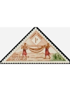 Timbre Poste Congo N° TA036 Obl philatelie foxtimbre