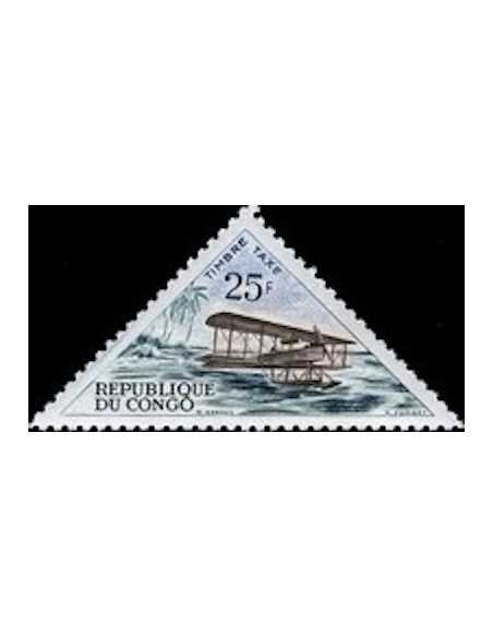 Timbre Poste Congo N° TA044 Obl philatelie foxtimbre