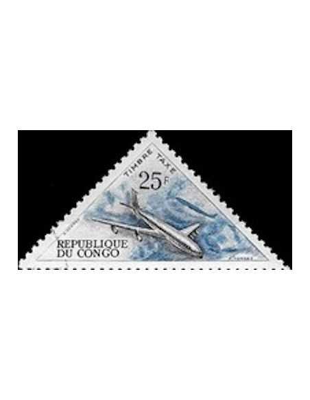 Timbre Poste Congo N° TA045 Obl philatelie foxtimbre