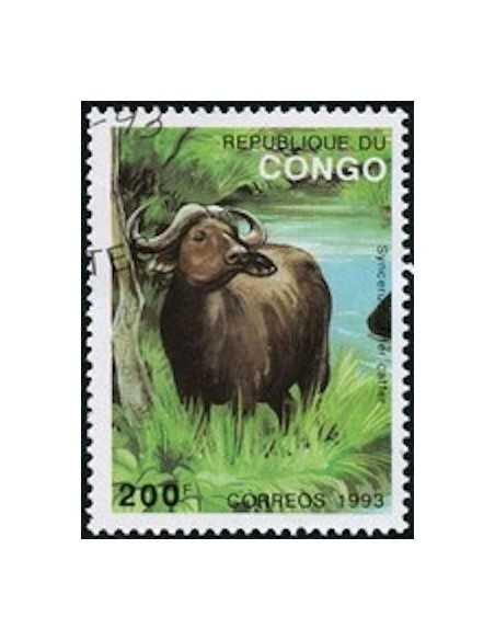 Timbre poste Congo N° 0975 N**philatelie foxtimbre