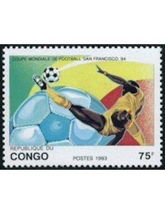 Timbre poste Congo N° 0966 Obli