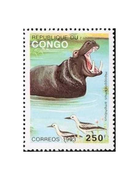 Timbre poste Congo N° 0976 Obli