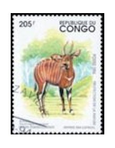 Timbre poste Congo N° 0996 Obli