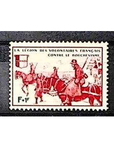 Timbre Poste LVF N° 10 N* philatelie foxtimbre