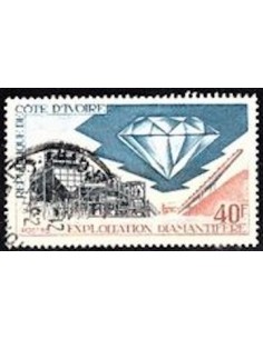 Timbre Poste Cote d'ivoire N° 343 Obli philatelie foxtimbre