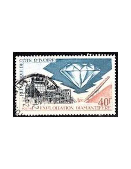 Timbre Poste Cote d'ivoire N° 343 Obli philatelie foxtimbre