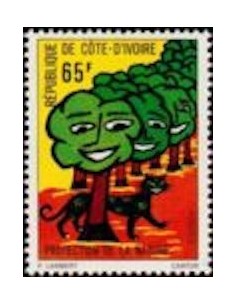 Timbre Poste Cote d'ivoire N° 405 Obli philatelie foxtimbre