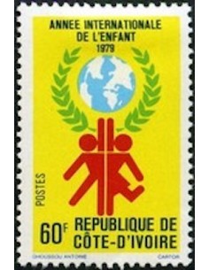 Timbre Poste Cote d'ivoire N° 490 Obli philatelie foxtimbre