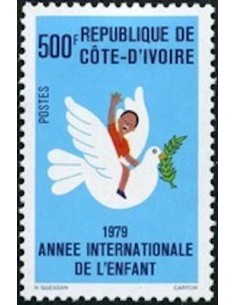 Timbre Poste Cote d'ivoire N° 493 Obli philatelie foxtimbre