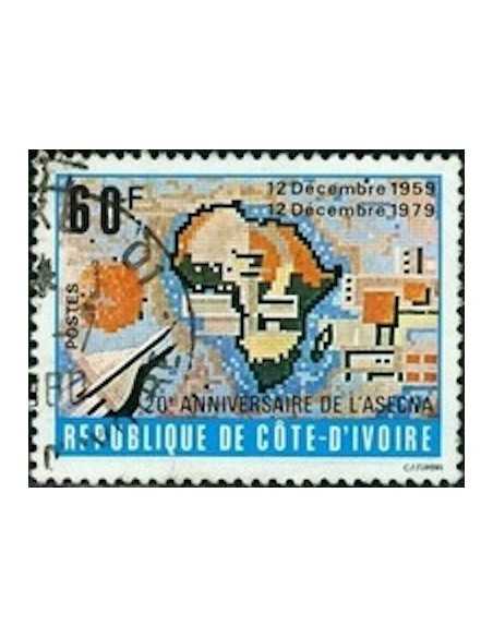Timbre Poste Cote d'ivoire N° 535 Obli philatelie foxtimbre