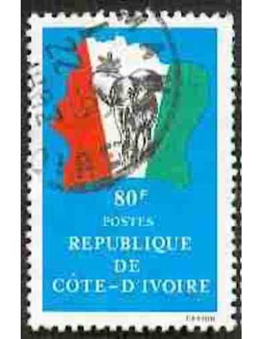 Timbre Poste Cote d'ivoire N° 590 Obli philatelie foxtimbre