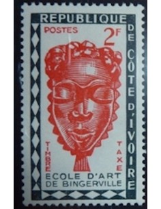 Cote d'ivoire TA N° 25 Obli