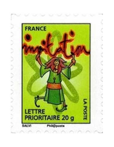 Timbre Poste Autoadhesif Obli N° 0341 philatelie foxtimbre