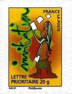 Timbre Poste Autoadhesif Obli N° 0344 philatelie foxtimbre