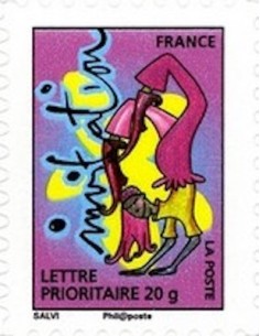 Timbre Poste Autoadhesif Obli N° 0346 philatelie foxtimbre