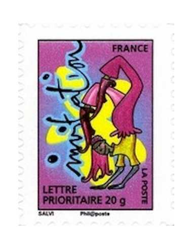 Timbre Poste Autoadhesif Obli N° 0346 philatelie foxtimbre