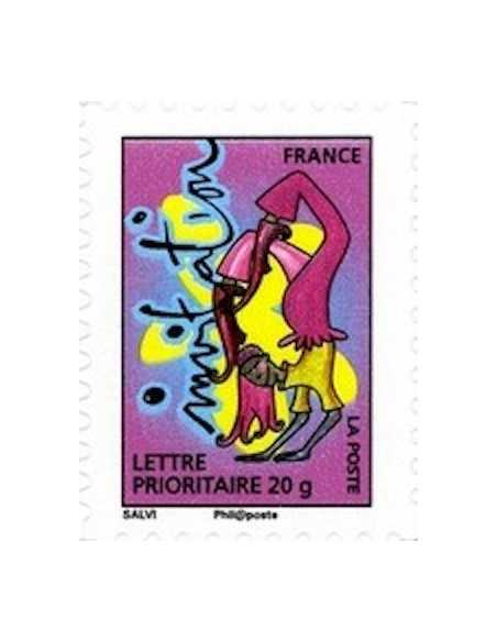 Timbre Poste Autoadhesif Obli N° 0346 philatelie foxtimbre