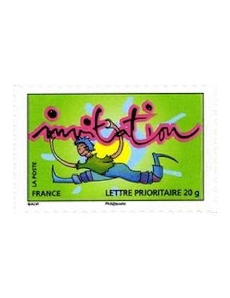 Timbre Poste Autoadhesif Obli N° 0351 philatelie foxtimbre