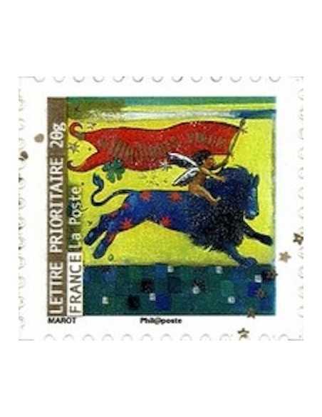 Timbre Poste Autoadhesif Obli N° 0376 philatelie foxtimbre