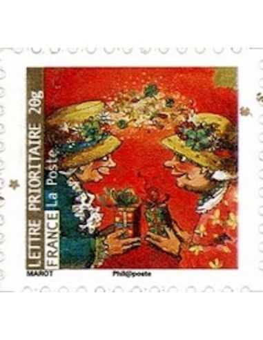 Timbre Poste Autoadhesif Obli N° 0377 philatelie foxtimbre