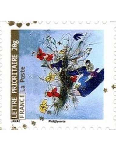 Timbre Poste Autoadhesif Obli N° 0381 philatelie foxtimbre