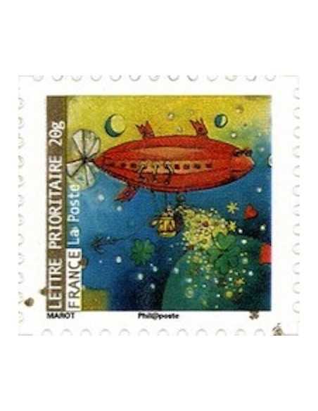 Timbre Poste Autoadhesif Obli N° 0384 philatelie foxtimbre