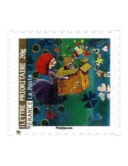 Timbre Poste Autoadhesif Obli N° 0385 philatelie foxtimbre