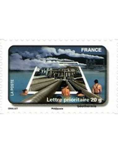 Timbre Poste Autoadhesif Obli N° 0408 philatelie foxtimbre