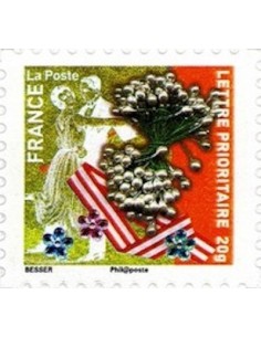 Timbre Poste Autoadhesif Obli N° 0496 philatelie foxtimbre