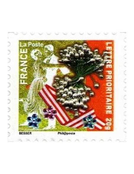 Timbre Poste Autoadhesif Obli N° 0496 philatelie foxtimbre