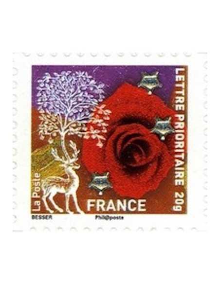 Timbre Poste Autoadhesif Obli N° 0498 philatelie foxtimbre