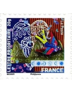 Timbre Poste Autoadhesif Obli N° 0503 philatelie foxtimbre