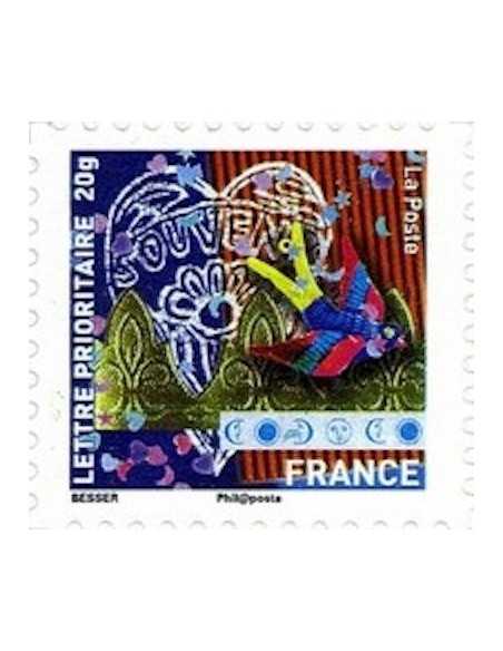 Timbre Poste Autoadhesif Obli N° 0503 philatelie foxtimbre