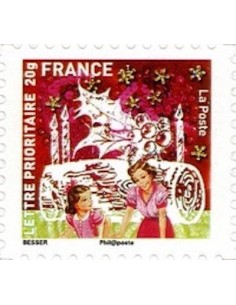 Timbre Poste Autoadhesif Obli N° 0504 philatelie foxtimbre