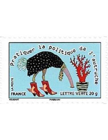 Timbre Poste Autoadhesif Obli N° 0800 philatelie foxtimbre