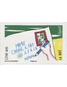 Timbre Poste Autoadhesif Obli N° 1298 philatelie foxtimbre